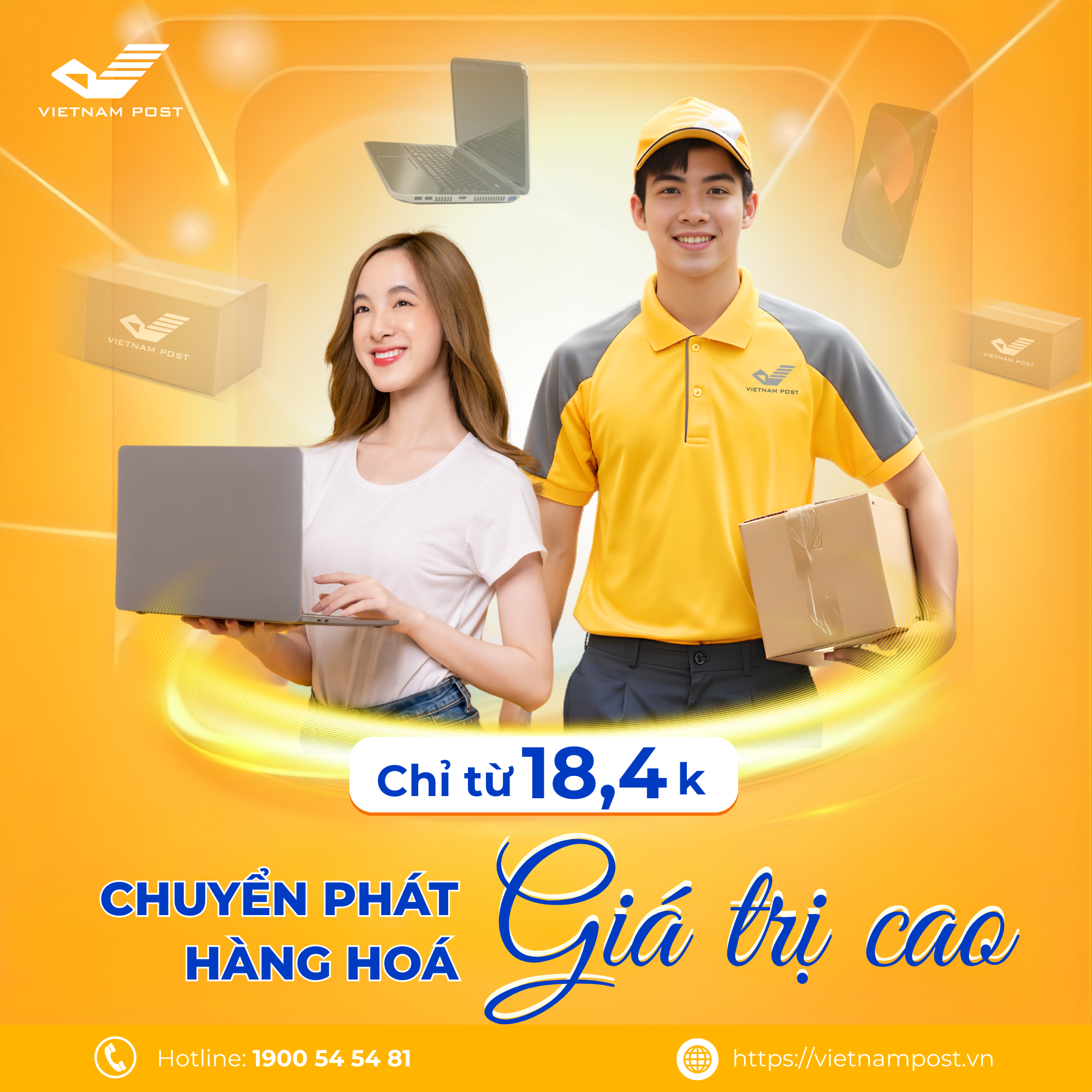 Bưu điện Việt Nam ra mắt dịch vụ chuyển phát Tiêu chuẩn hàng hóa Giá trị cao